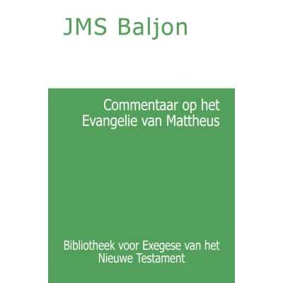 Afbeelding van Commentaar op het Evangelie van Mattheus
