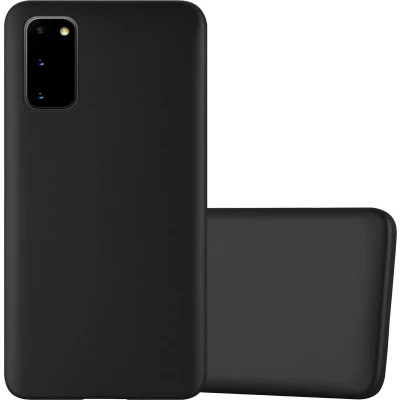 Afbeelding van Cadorabo Hoesje geschikt voor Samsung Galaxy S20 in METALLIC ZWART Beschermhoes gemaakt van flexibel TPU silicone Case Cover