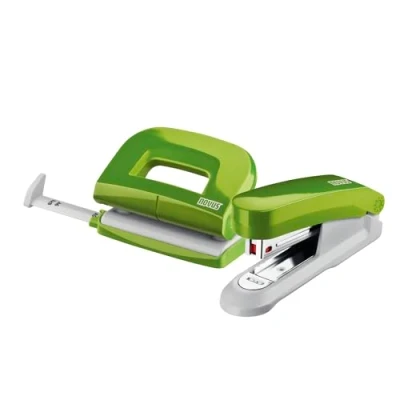 Afbeelding van nietmachine/perforator set Novus Evolution E15/E210 groen