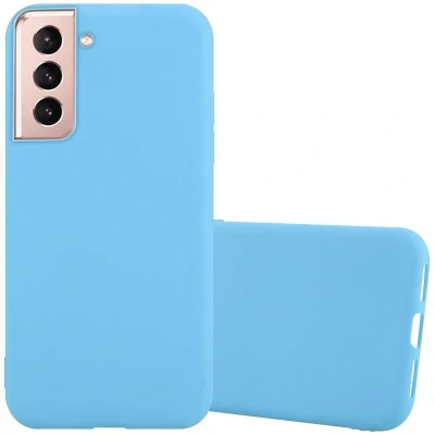 Afbeelding van Cadorabo Hoesje geschikt voor Samsung Galaxy S21 PLUS in CANDY BLAUW Beschermhoes gemaakt van flexibel TPU silicone Case Cover