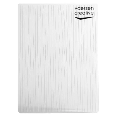Afbeelding van Vaessen creative Embossingplaat, lijnen, 6 x 10,8 0,5 cm, 1 stuk, verjaardag, geboorte, kerstkaarten en creatieve hobby&#039;s van papier, karton, transparant, 14,6