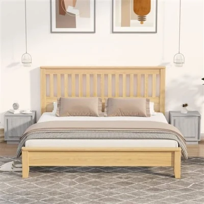 Afbeelding van Nachtkastjes 2 st 44x35x45 cm bewerkt hout grijs sonoma eiken