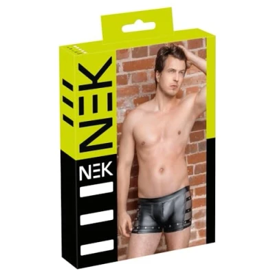 Afbeelding van Ruig Matte Wetlook Shorts met Studs