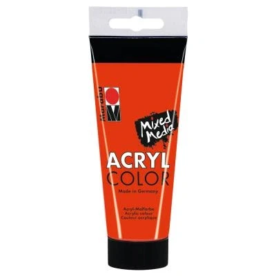 Image de Marabu Tube AcryColor Couleur Vermillon 100ml