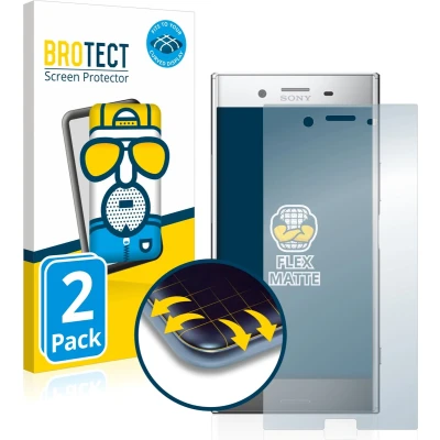Afbeelding van BROTECT Screenprotector voor Sony Xperia XZ Premium Folie Beschermfolie matte volledig dekking (2 Stuks)