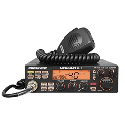 Afbeelding van PRESIDENT Président LINCOLN II amateurradio + ASC 10/12M, Roger Beep, ANL, NB, Hi Cut filter, AM FM USB LSB CW, programmeerbaar, 12 V