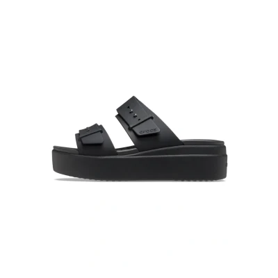 Afbeelding van Crocs Brooklyn Lowwdg W Muiltjes, Dames, Maat: 41/42, Black Kunststof