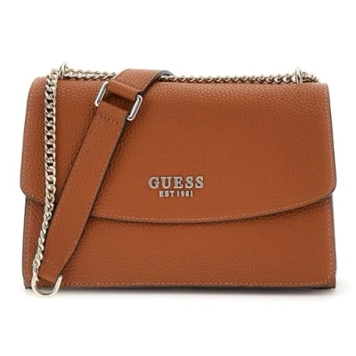 Afbeelding van GUESS Schoudertas Calista Convertible Xbody Flap Bag Caramel Lichtbruin