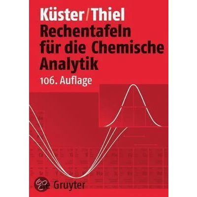 Afbeelding van Rechentafeln Fur Die Chemische Analytik