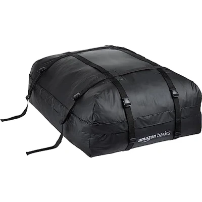 Image de Amazon Basics Sac de toit, noir, 425 l