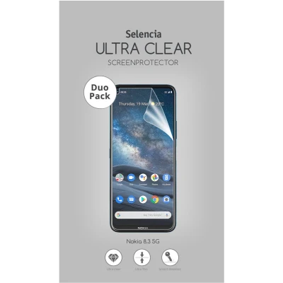 Afbeelding van Selencia Screenprotector Geschikt voor Nokia 8.3 5G Duo Pack Ultra Clear smartphone