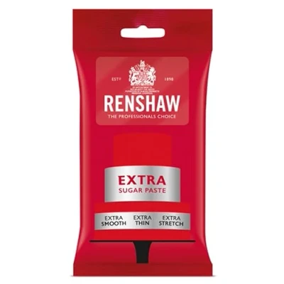 Image de Pâte à sucre EXTRA Rouge 250gr Renshaw
