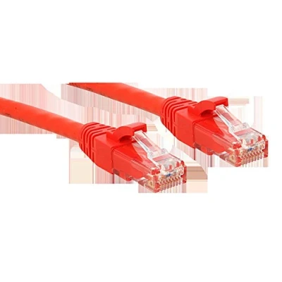 Afbeelding van LINDY 48030 RJ45 Netwerkkabel, patchkabel CAT 6 U/UTP 30.00 cm Rood Snagless 1 stuk(s)