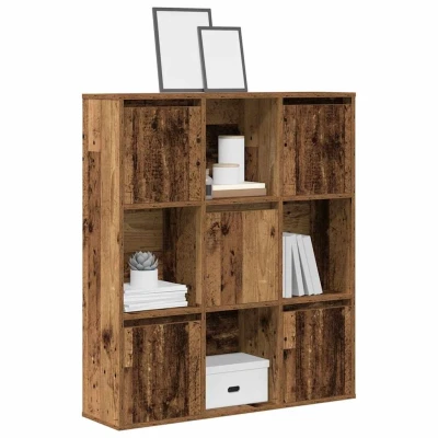 Afbeelding van vidaXL Boekenkast 89x24x101,5 cm bewerkt hout oud houtkleurig
