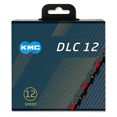 Afbeelding van KMC DLC 12 speed Fietsketting Zwart/Rood