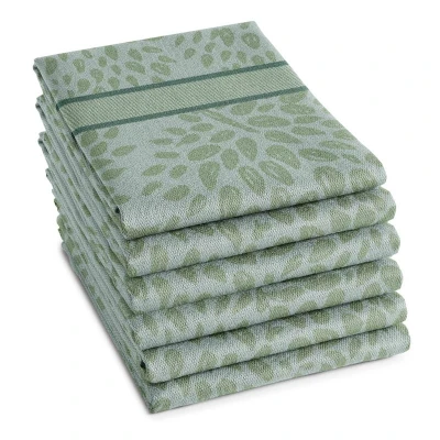 Afbeelding van DDDDD theedoek Trees 60x65 cm Green 6 stuks