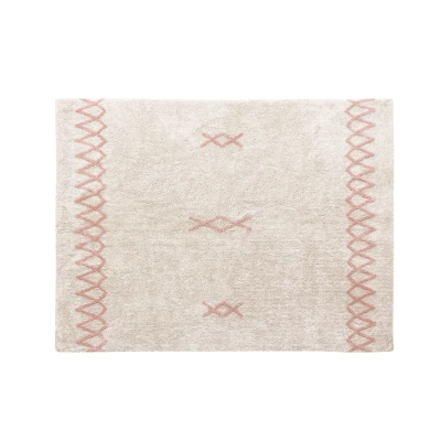 Afbeelding van Lorena Canals Wasbaar katoen vloerkleed Atlas Vintage Nude L 170x240cm