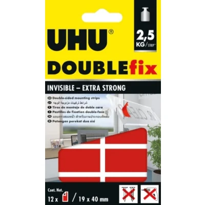 Afbeelding van UHU 45515 Dubbelzijdige tape Transparant (l x b) 40 mm 19 12 stuk(s)