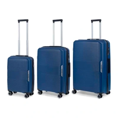 Afbeelding van TravelZ Swinger Kofferset 3 delig Lichtgewicht koffers met TSA slot Blauw
