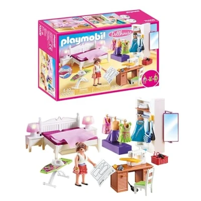 Image de Playmobil Dollhouse 70208 Chambre avec espace couture
