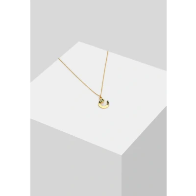 Afbeelding van Elli Glass Crystal LUCK Ketting, Dames, Maat: 45, Grün