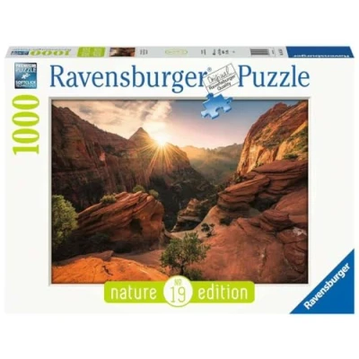 Afbeelding van Ravensburger puzzel Zion Canyon USA Legpuzzel 1000 stukjes