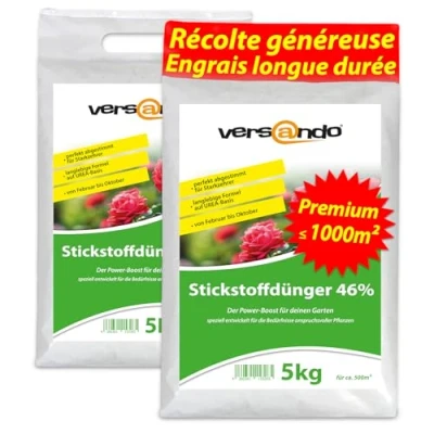 Afbeelding van versando 10 kg ureum meststof UREA 46% stikstof voor ca. 400 m² alle tuingewassen van februari tot oktober