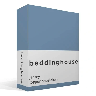 Afbeelding van Beddinghouse Topper Hoeslaken Jersey Blue 160 x 200/220