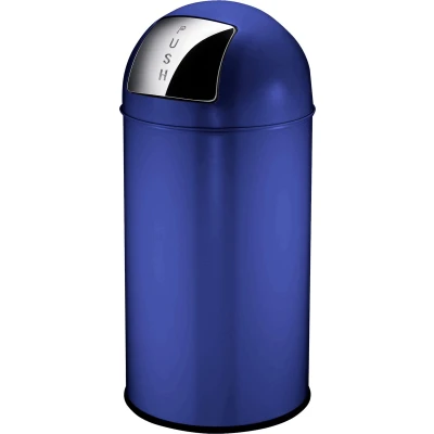 Afbeelding van Afvalbak 40ltr Eko Pushcan blauw
