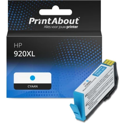 Afbeelding van Huismerk HP 920XL (CD972AE) Inktcartridge Cyaan Hoge capaciteit