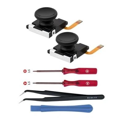 Afbeelding van Tolesum Vervangende Joystick Hall 3D Analog Joycon Switch voor NS Switch/Switch OLED Joycon/Switch Lite met Reparatie Tool Kit