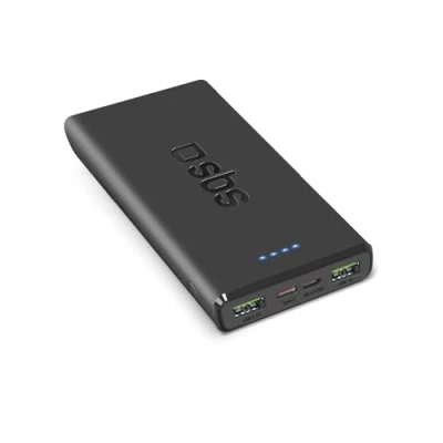 Afbeelding van SBS Power Bank (10000 mAh, 20 W, 37 Wh), Powerbank, Zwart