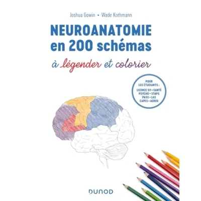 Afbeelding van NEUROANATOMIE EN 200 SCHEMAS A LEGENDER ET COLORIER