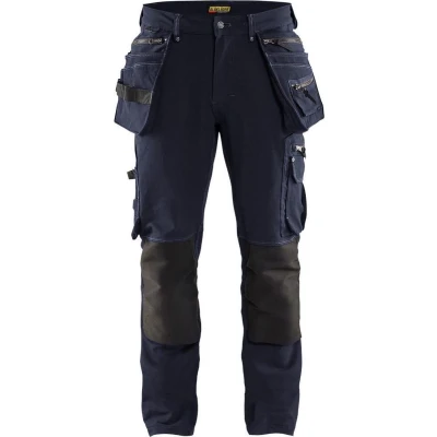 Afbeelding van Blaklader Werkbroek met 4 weg stretch X1900 1998 1644 Donker marineblauw/Zwart C148