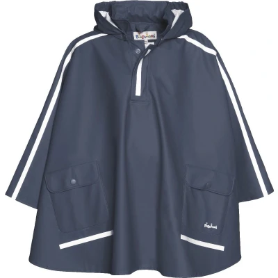Afbeelding van Playshoes Regenponcho Kinderen Blauw Maat 116