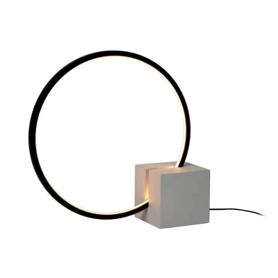 Afbeelding van Lucide CIRKELIS Tafellamp LED Dimb. 1x6W 3000K Zwart