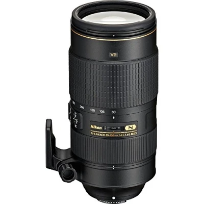 Afbeelding van Nikon AF S Nikkor 80 400mm f/4.5 5.6 G ED VR (Nikon F, Volledig formaat), Objectief, Zwart