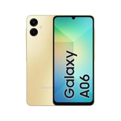 Image de Samsung Galaxy A06 4G smartphone double SIM RAM 4 Go / Mémoire interne 128 microSD slot Écran LCD 6.7&quot; 1600 x 720 pixels (60 Hz) 2x caméras arrière 50 MP, 2 MP front camera 8 or