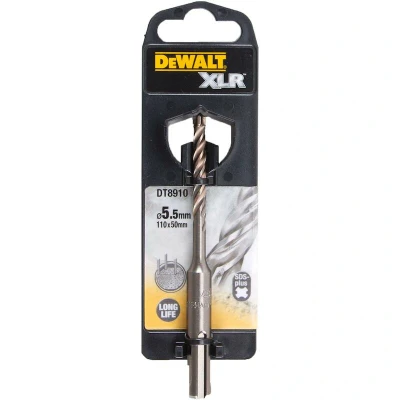 Image de DEWALT DT8910 QZ Perceuse à percussion SDS Plus XLR avec pointe de perçage en carbure monobloc 5.5x50x110mm