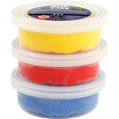 Afbeelding van Creativ company boetseerklei silk clay primaire kleuren 3st