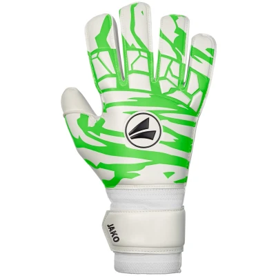 Afbeelding van JAKO Keeperhandschoen Animal Basic RC wit/fluogroen 4 /