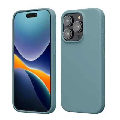 Afbeelding van kwmobile Case voor iPhone 15 Pro Slank TPU Hoesje met Zachte Afwerking In antieksteen