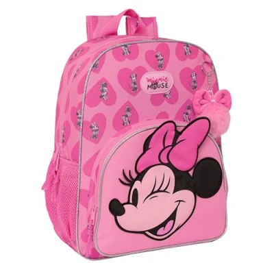 Afbeelding van Schoolrugzak Minnie Mouse Loving Roze 33 x 42 14 cm