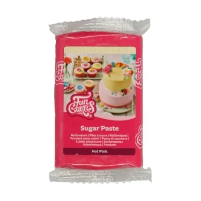 Afbeelding van FunCakes Rolfondant Donkerroze 250g Fondant voor Cupcakes en Taarten
