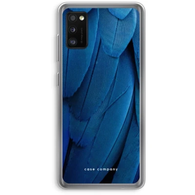 Afbeelding van Case Company® hoesje geschikt voor Samsung Galaxy A41 Pauw Soft Cover Telefoonhoesje Bescherming aan alle Kanten en Schermrand