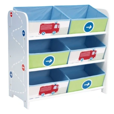 Afbeelding van Worlds Apart Opslagmeubel Trucks and Tractors 60x30x63 cm WORL230008