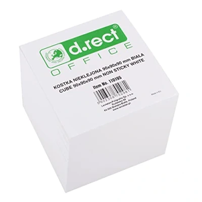 Afbeelding van D.RECT Vervangend notitieblok voor notitieboek, 90 x mm, ca. 850 vellen, wit