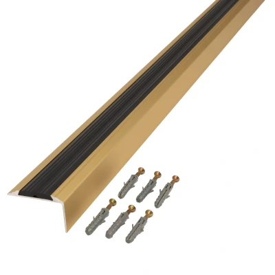 Afbeelding van Trapneusprofiel 1200 x 46 29 mm goudkleurig 14 stuks