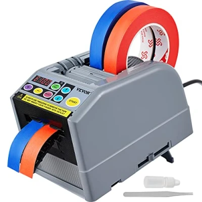 Image de VEVOR Distributeur automatique de ruban adhésif électrique 25 W coupe machine découpe largeur 6 60 mm longueur du 5 999 pour industries, bureaux, maisons, magasins