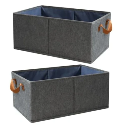 Afbeelding van arrderly Opvouwbare opbergdozen voor kleding, jeans, truien, T shirts, beha&#039;s, 2 stuks